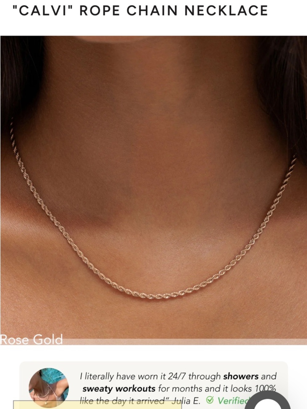NWT Atolea Calvi rope chain bracelet and necklace bundle - Picture 8 of 12